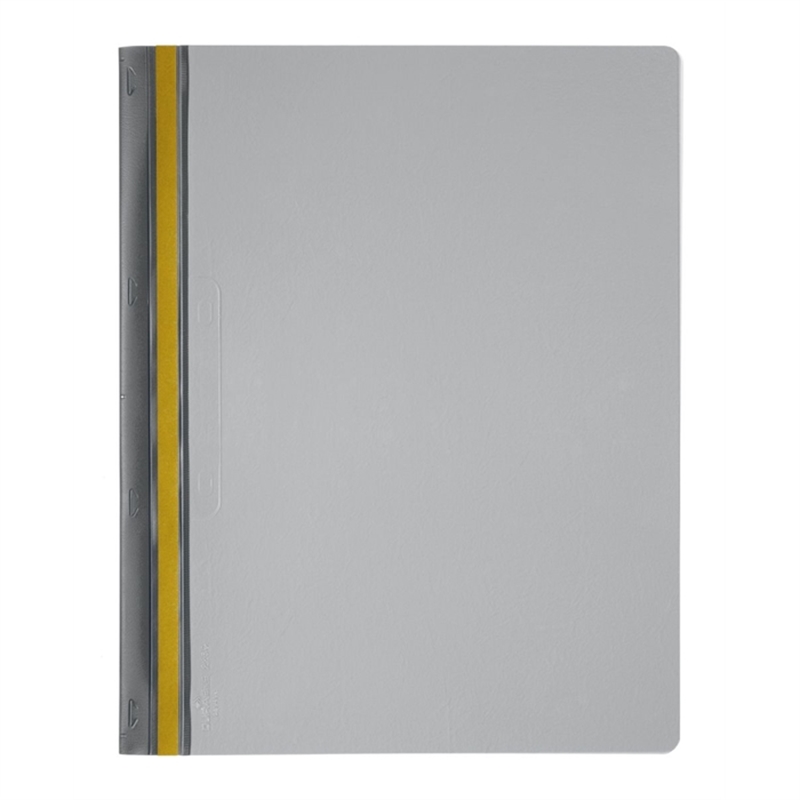 Bild von DURABLE Buchbindemappe DURABIND®, transparenter Vorderdeckel, A4, für: 30 Blatt, grau
