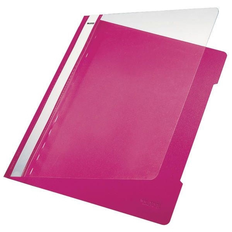 Bild von Leitz 4191 Schnellhefter - A4, langes Beschriftungsfeld, PVC, pink