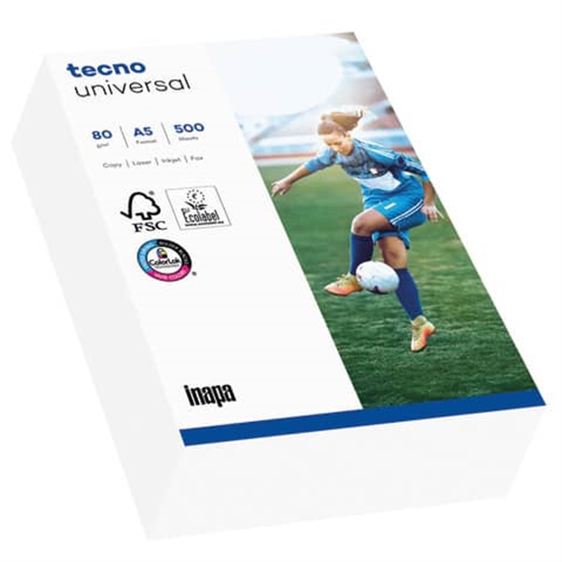 Bild von Kopierpapier tecno® universal - A5, 80 g/qm, weiß, 500 Blatt