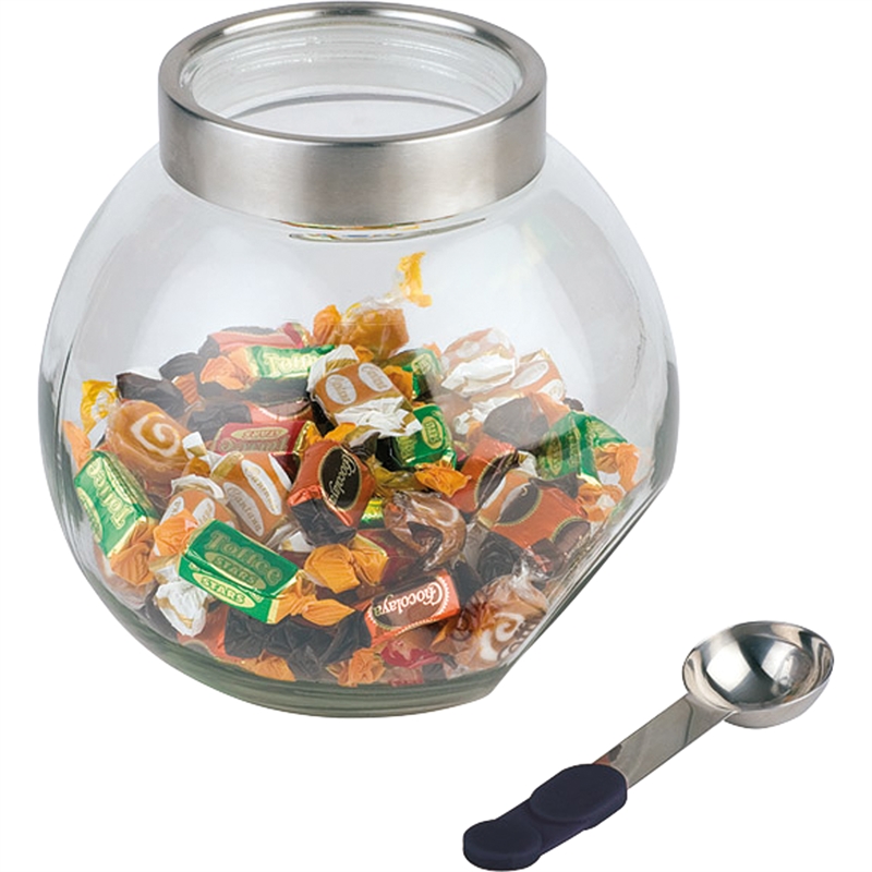 Bild von APS Vorratsdose 636 Durchmesser 20cm 3l Glas +Löffel