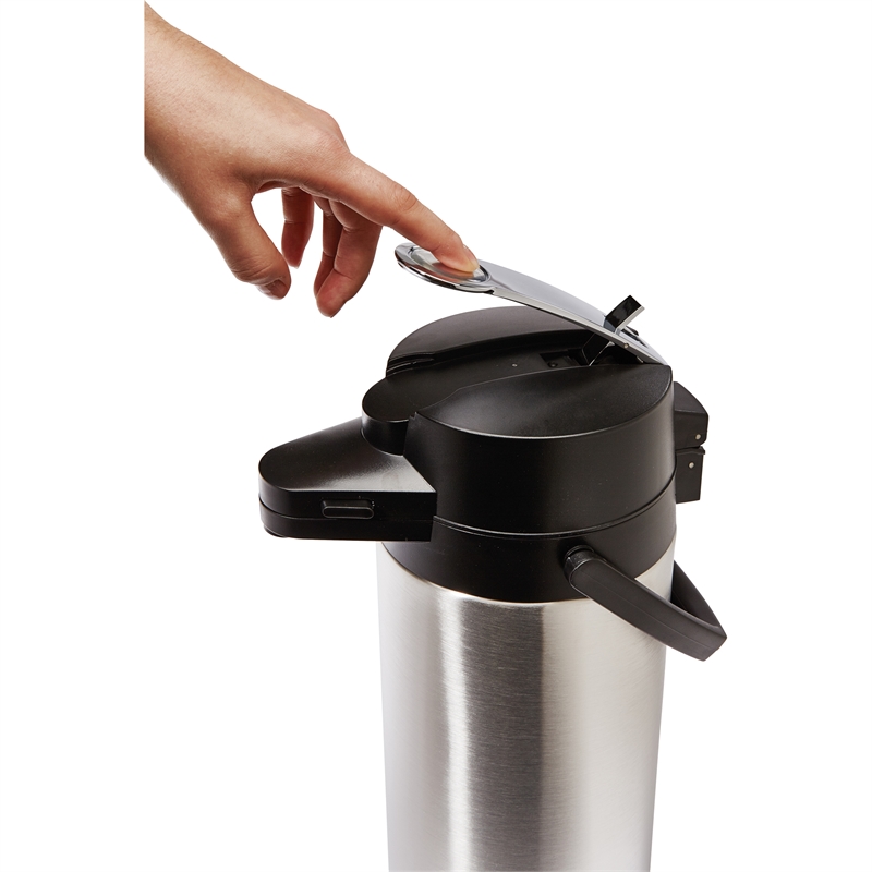 Bild von Helios Pumpkanne Coffeestation 8257 2,5l edelstahl/schwarz