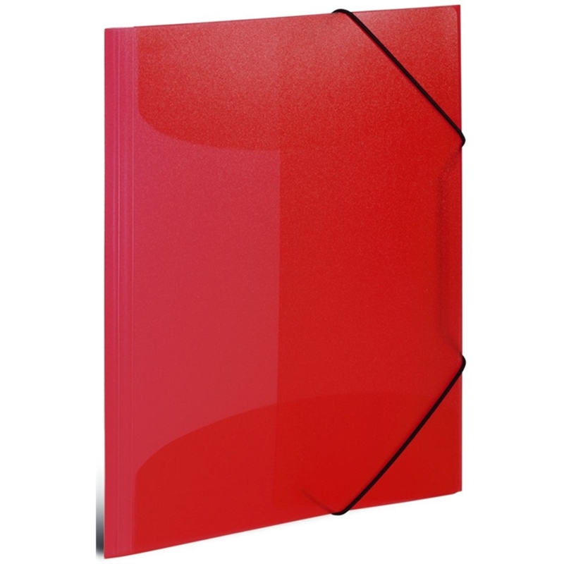 Bild von Herma 19504 Gummizugmappe - A4, PP transluzent, rot