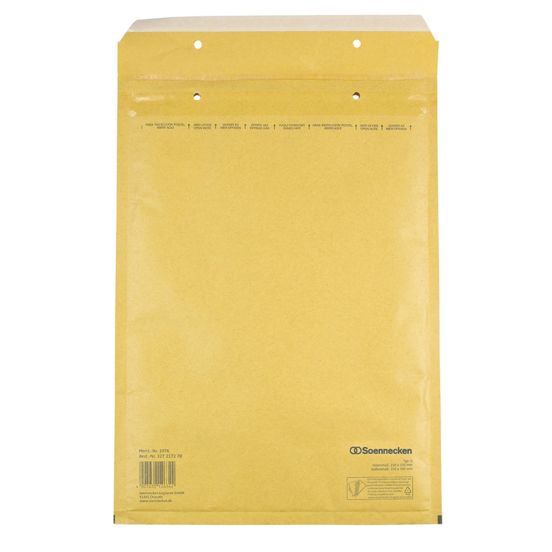 Bild von Soennecken Luftpolstertasche 1976 G/4 230x335mm hk br 100 St./Pack.