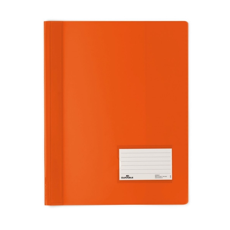 Bild von Durable Schnellhefter DURALUX® - A4 überbreit, transluzente Folie, orange