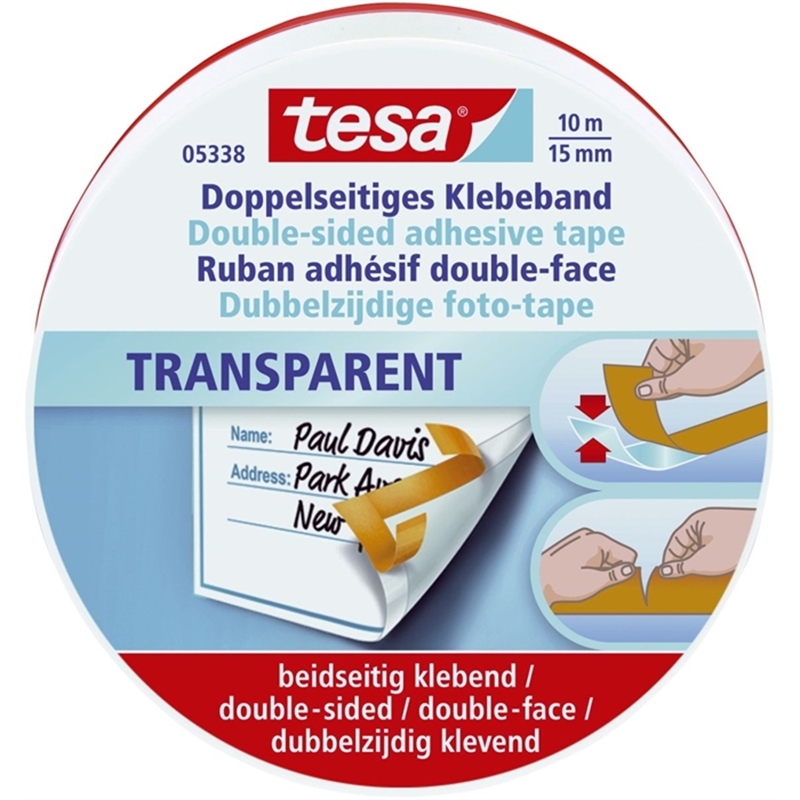 Bild von Tesa® Bastelband Doppelband, PP, beidseitig klebend, 10 m