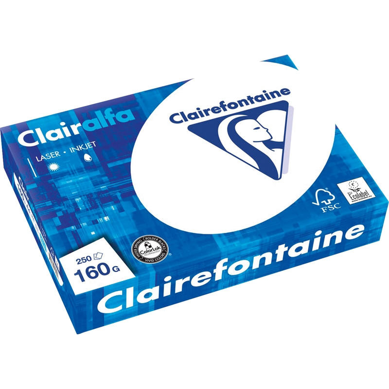 Bild von CLAIR ALFA Multifunktionspapier 2618C A4 160g ws 250 Bl./Pack.