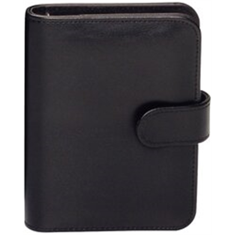 Bild von Systemplaner, DIN A7, FINEtouch Lederimitat, schwarz, Außenmaße: ca. 14 x 11,5 x 3 cm