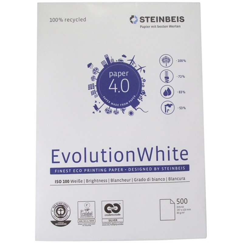 Bild von Steinbeis Evolution white - A3, 80g, 500 Blatt