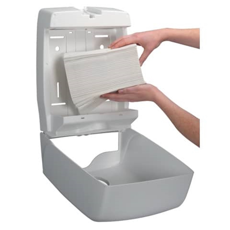 Bild von Falthandtuch - 1-lagig, weiß, 20 x 21 cm, 5.100 Tücher